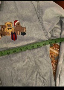Cute Bear Denim Shirt
