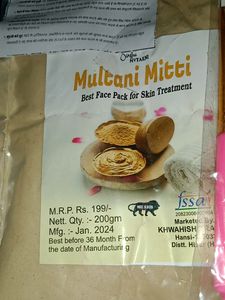Facepack With Rosewater