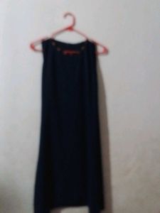Navy Blue Sheer Cardigan Kurta
