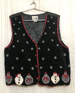 Paul Harris Design Black Printed Vest
