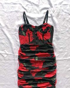 brand new(urbanic)Floral Bodycon Corset Midi Dress