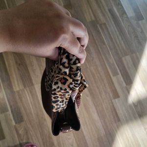 Cute PU handbag With Scarf