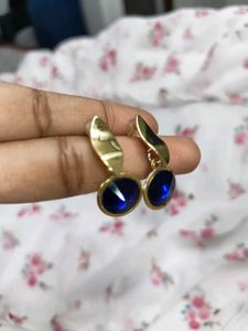 Blue Stone Fancy Earrings