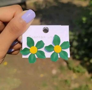 Pink Flower Power Earrings