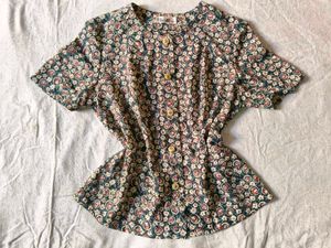 Floral Button-Up Top