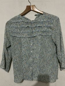 Floral Print Top and plazzo paint