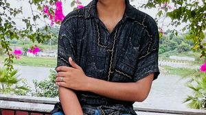 Patterned Button-Down Shirt