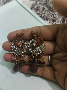 Elegant Peacock Drop Earrings