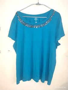 Fancy Blue Color Top XXL Size