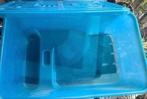 Blue Storage Container with Lid