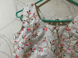 Embroidered Floral Blouse