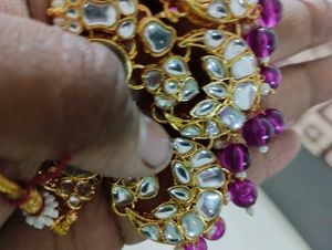 Heavy Set Without Earring With Purple 💜 Beats