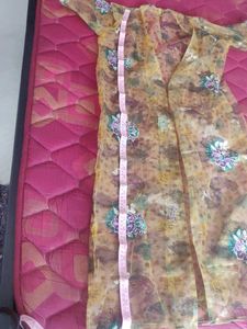 Embroidered Netted Shrug