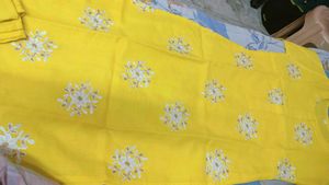 Yellow Embroidered Kurta