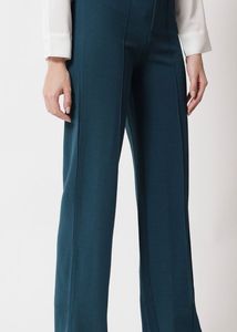 Chic Teal High Waist straight fit Trouser
