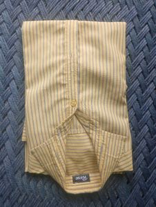 Rose Men&#39;s Striped Button-Down Shirt