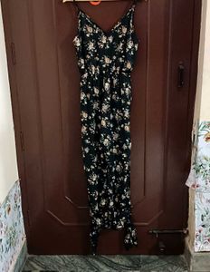 Black Floral Jumpsuit