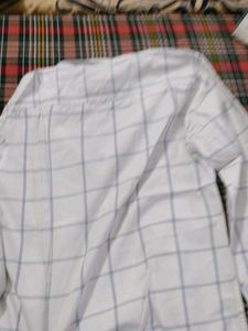 Limited White Plaid Shirt