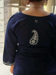 Elegant Navy Blue Kurta