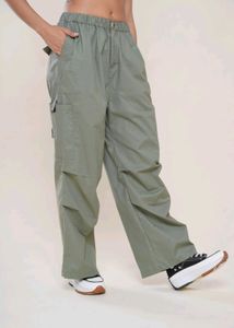 New Me Olive Cargos For Women