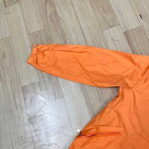 Vintage Orange Baggy Zip-Up Jacket.