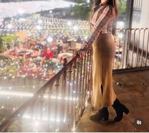 Vintage Plaid Cropped Blazer