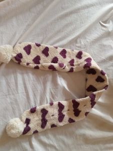 Heart Print Kids Scarf