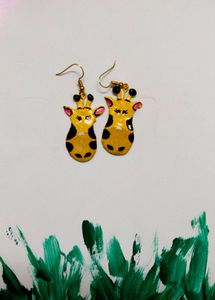 handmade Giraffe Earrings