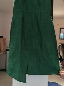 Green Sleeveless Casual Dress