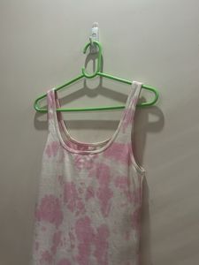 Pink Tie-Dye Dress