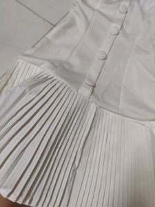 White tube Mini Dress, old money style