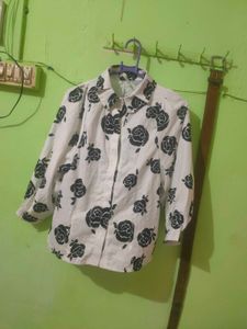 Floral Print Button-Down Shirt
