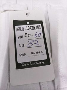 E@60 Size-32 Straight Jeans