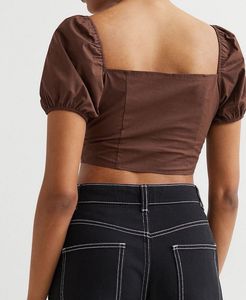 H&amp;M Brown Crop Top