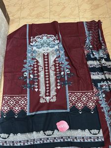 Self Embroidery Dress Material