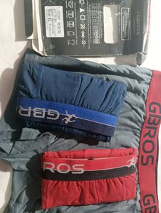PACK OF 3 - MENS STYLISH BRANDED TRUNKS [XL]