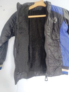 Boy&#39;s Black &amp; Blue Puffer Jacket