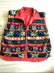 Reversible Vintage Red Puffer Vest