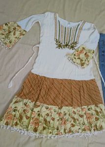 Floral Frock with Jeans