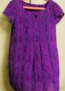 Purple Patterned Dress
