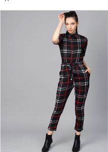Checker jumpsuit