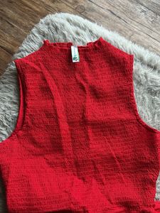 Red Balloon Hemi Sleeveless Dress