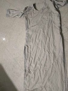 Elegant Grey Embroidered Kurti