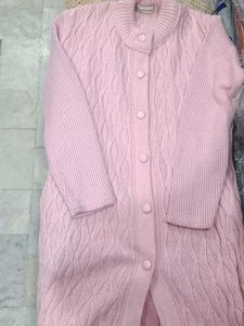 Pink Knit Cardigan