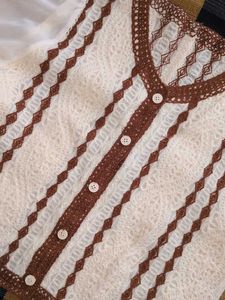 Lace Detail Cropped Cardigan