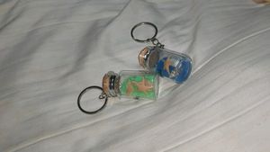 Glass Sand Keychain (Pair Of 2)
