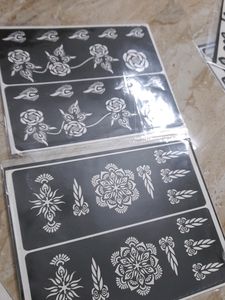 Henna Stencils For Both Hands