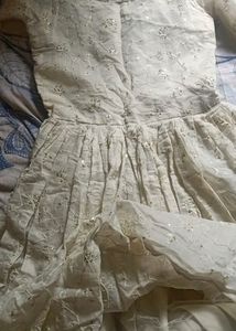 Embroidery Heavy Gown Off White