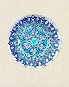 Mandala Plate Art💖