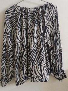 Zebra Print Top 🦓